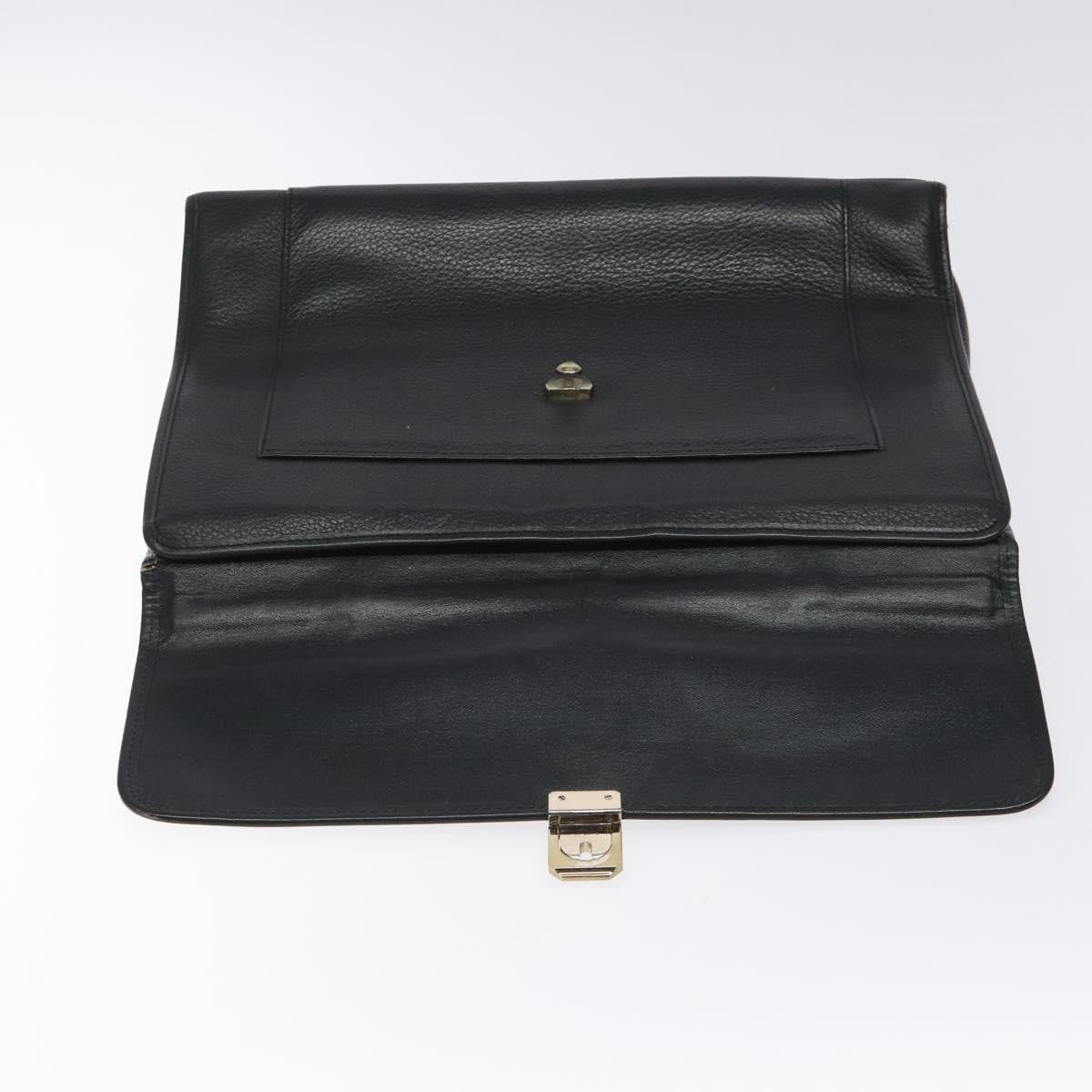 Burberry Convertible Briefcase Leather with London Check Coated Canvas, BLACK, LEATHER, Briefcase