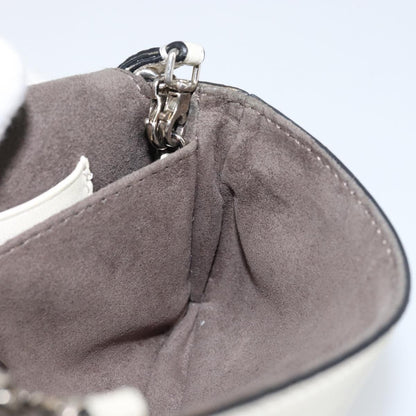 Fendi Monster Baguette Leather, WHITE, LEATHER, Shoulder bag