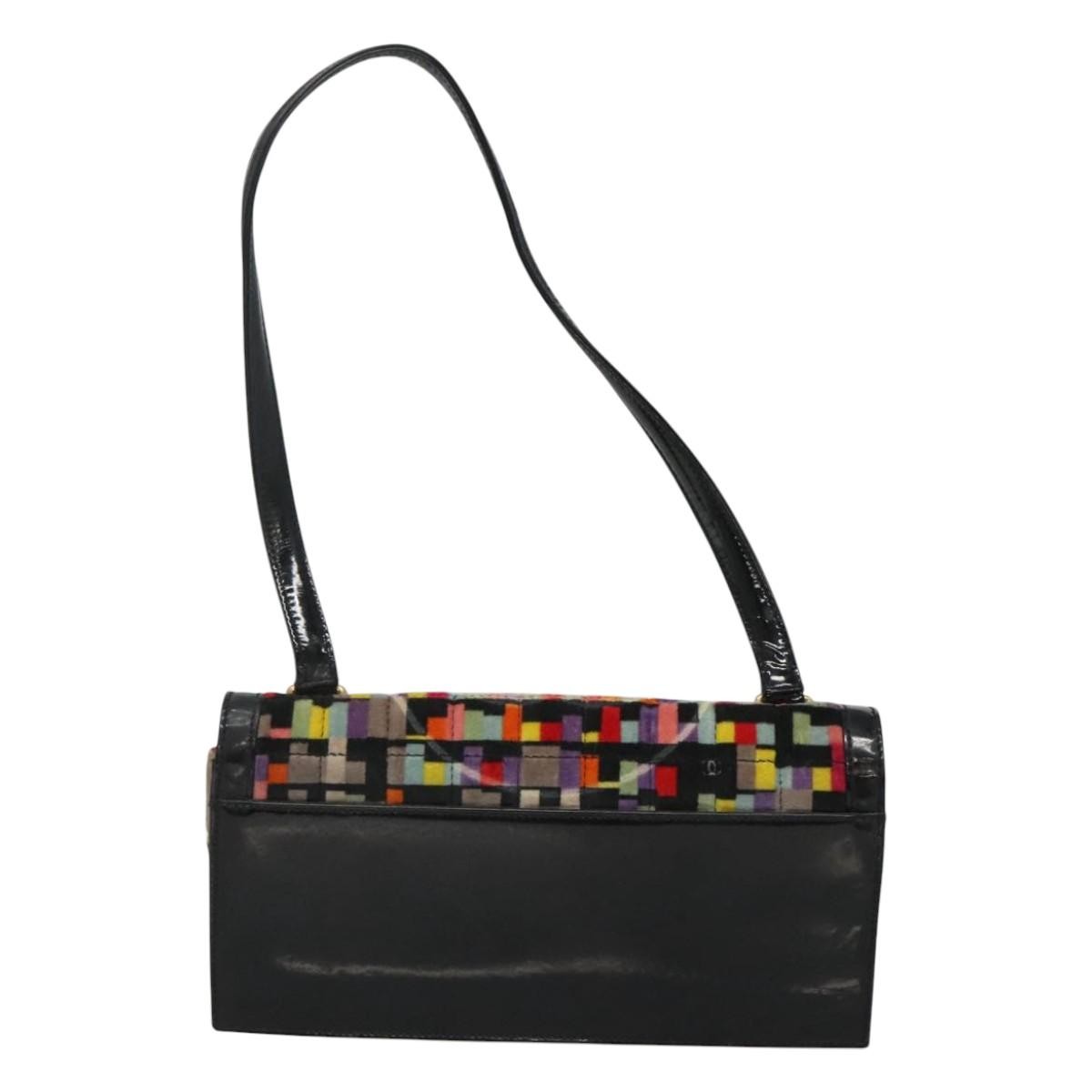 Chanel Chocolate Bar Medallion Flap Bag Quilted Calfskin, MULTICOLOUR, VELVET, Handbag