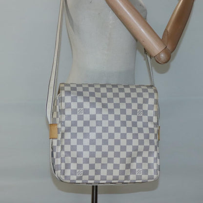 Louis Vuitton Naviglio Handbag Damier, WHITE, CANVAS, Shoulder bag