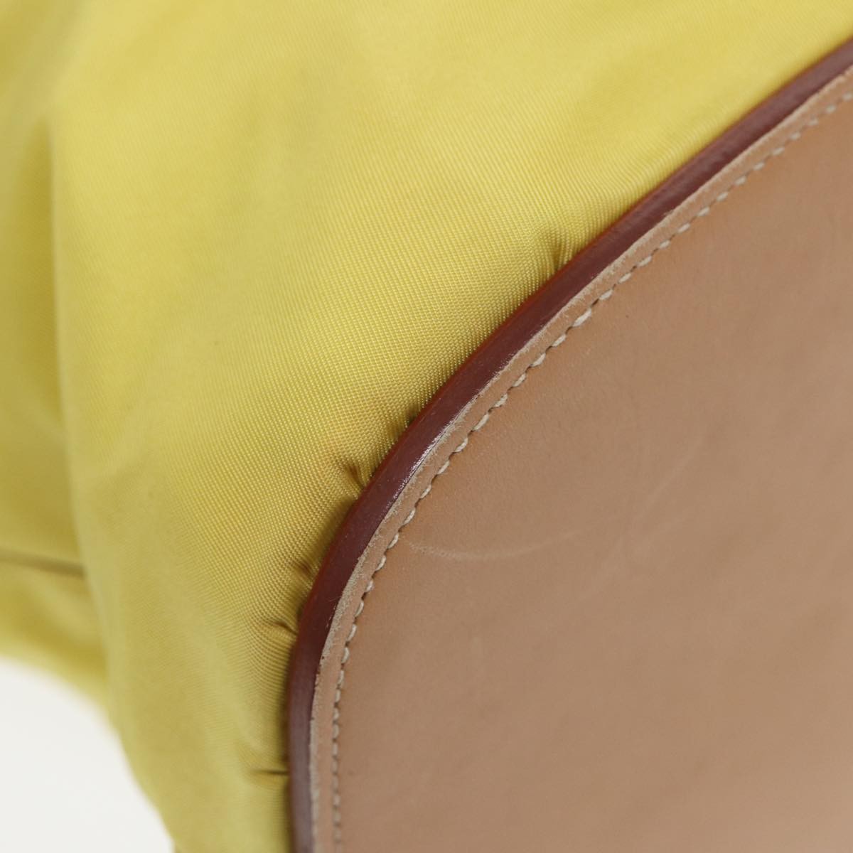 Prada Vintage Flap Messenger Bag Tessuto, YELLOW, NYLON, Shoulder bag