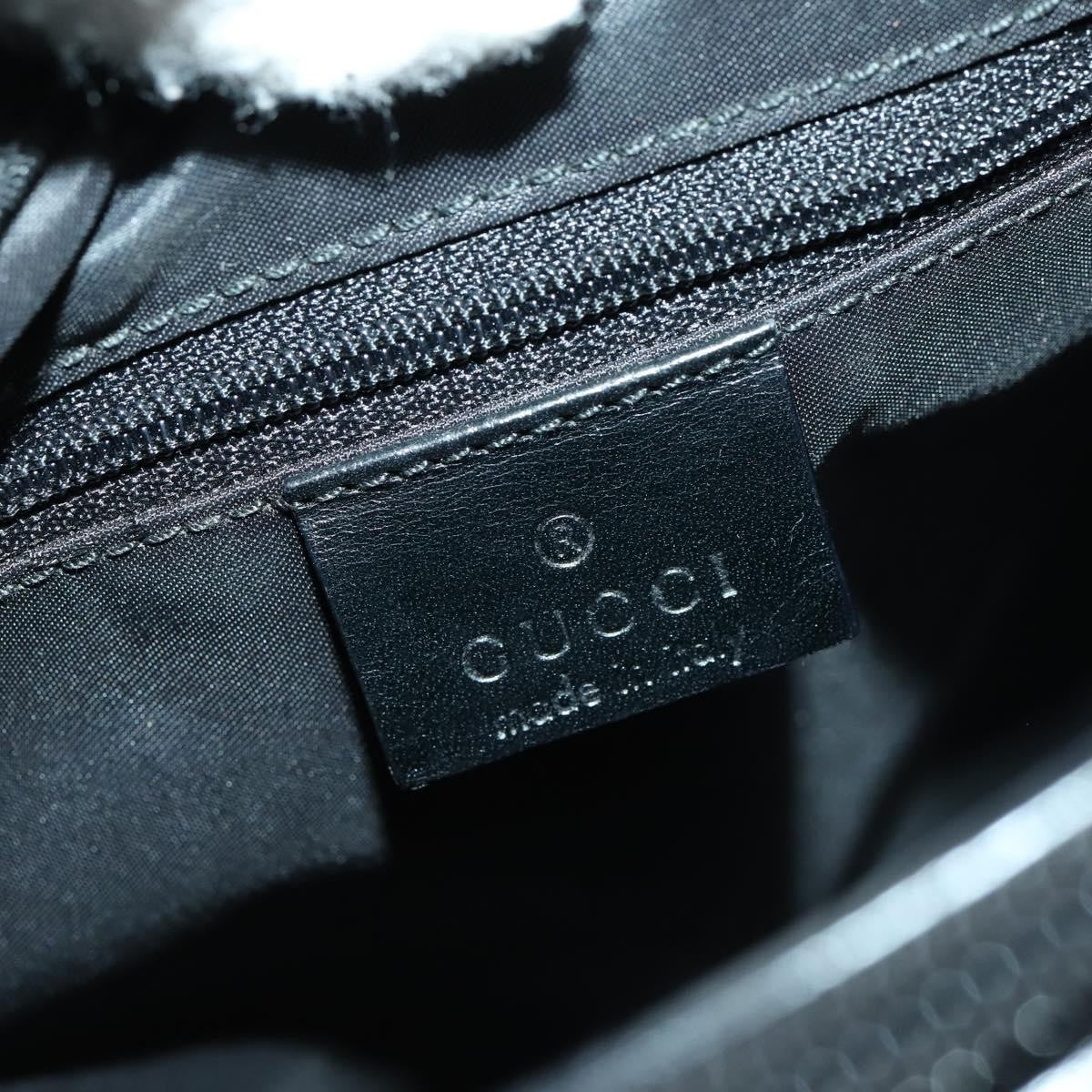 Gucci Bamboo Handle Tote nylon, BLACK, NYLON, Handbag