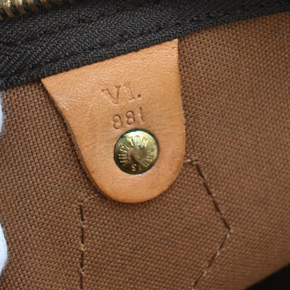 Louis Vuitton Speedy Handbag Monogram Canvas, Brown, Canvas, Handbag