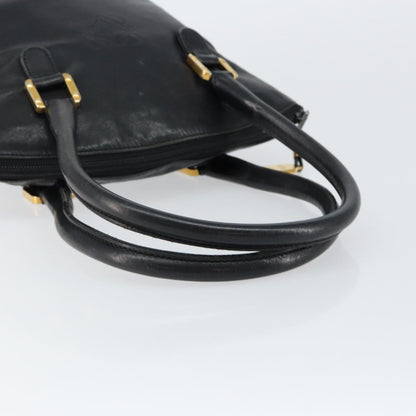 Loewe Anagram handbag Leather, BLACK, LEATHER, Handbag