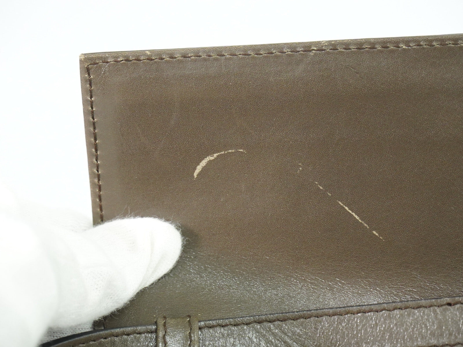 Salvatore Ferragamo Gancini Shoulder Bag Leather, BROWN, LEATHER, Shoulder bag