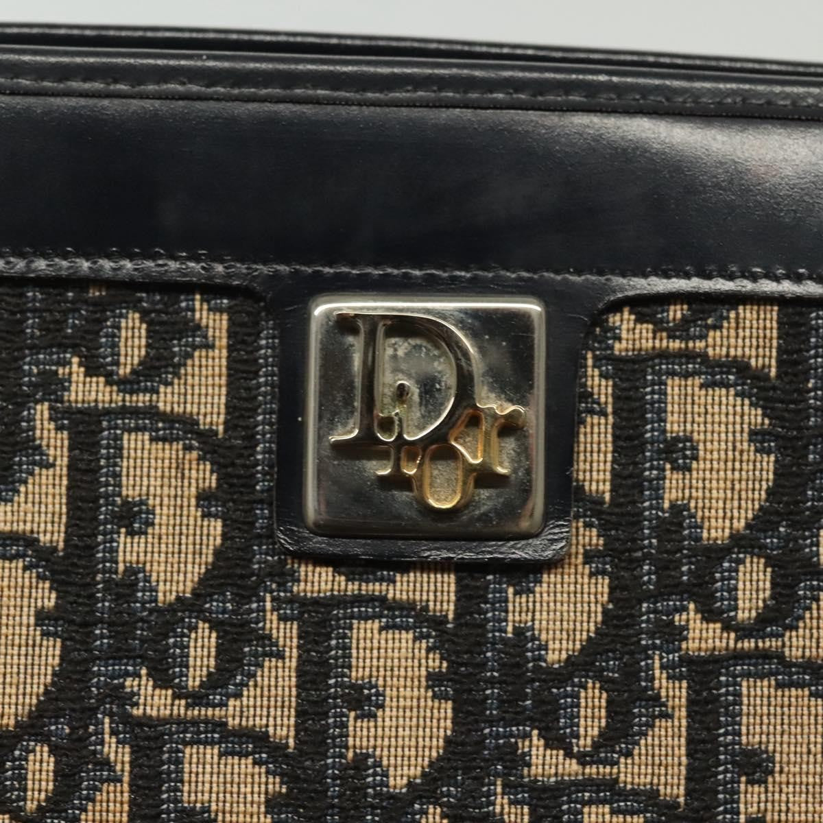 Christian Dior wristlet zip dior Canvas, NAVY, CANVAS, Shoulder bag