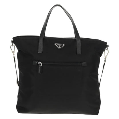 Prada Vintage Tote Tessuto, BLACK, NYLON, Tote bag