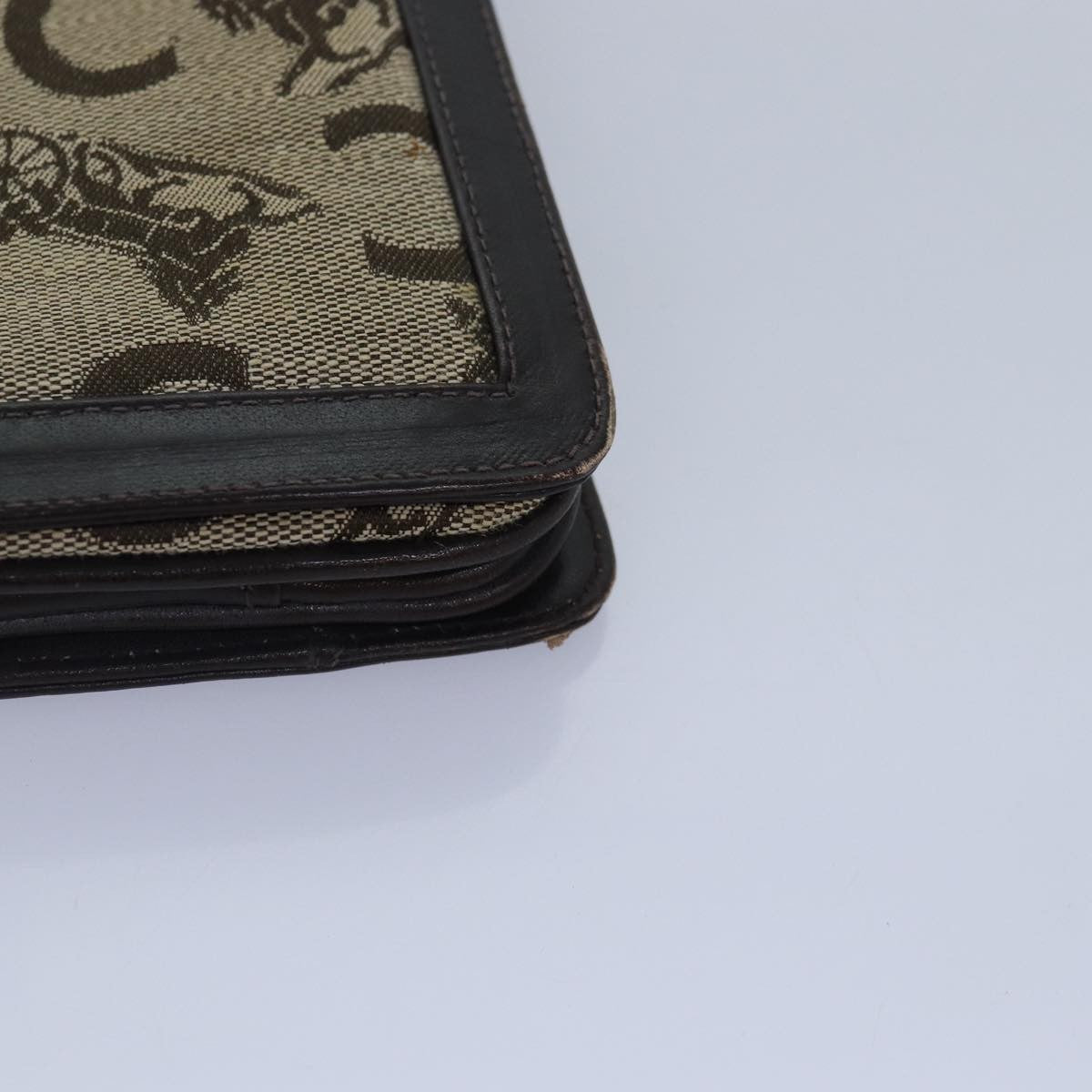 Celine Sulky Clutch Bag Canvas, BEIGE, CANVAS, Clutche & pouche