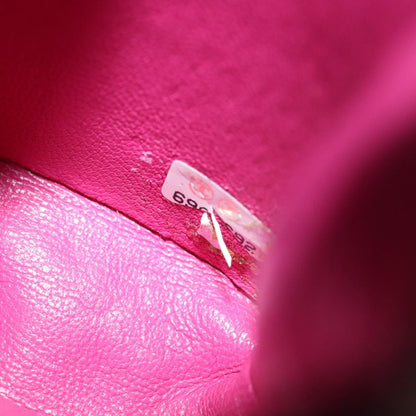 Chanel Chain Cigarette Case Leather, PINK, LEATHER, Clutche & pouche