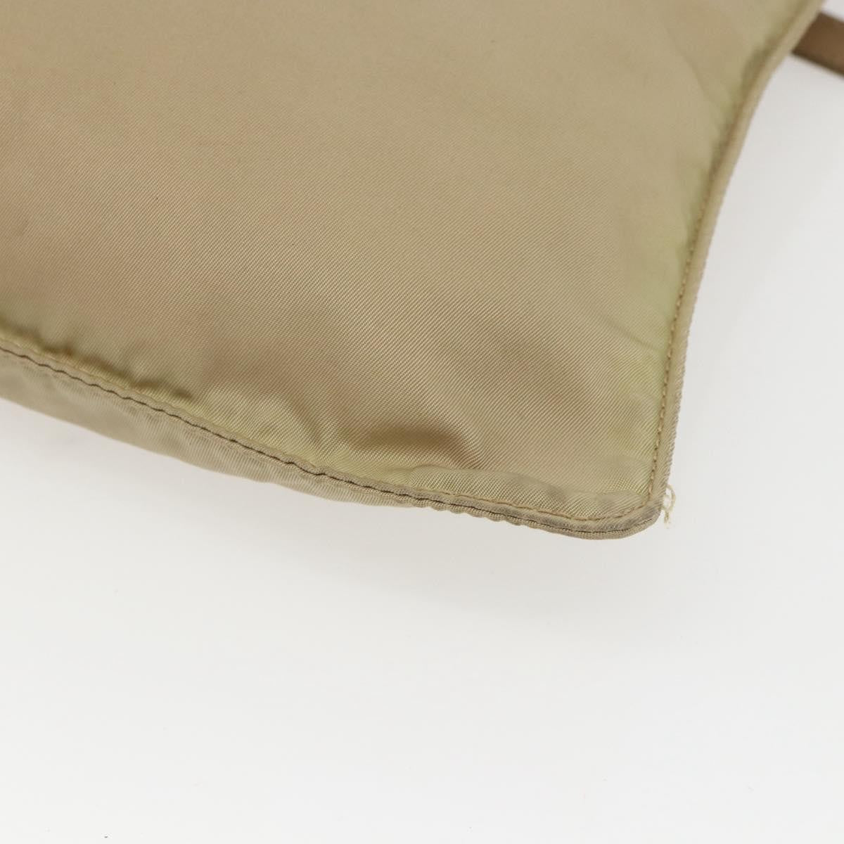 Prada Front Pocket Messenger Bag Tessuto, BEIGE, NYLON, Shoulder bag