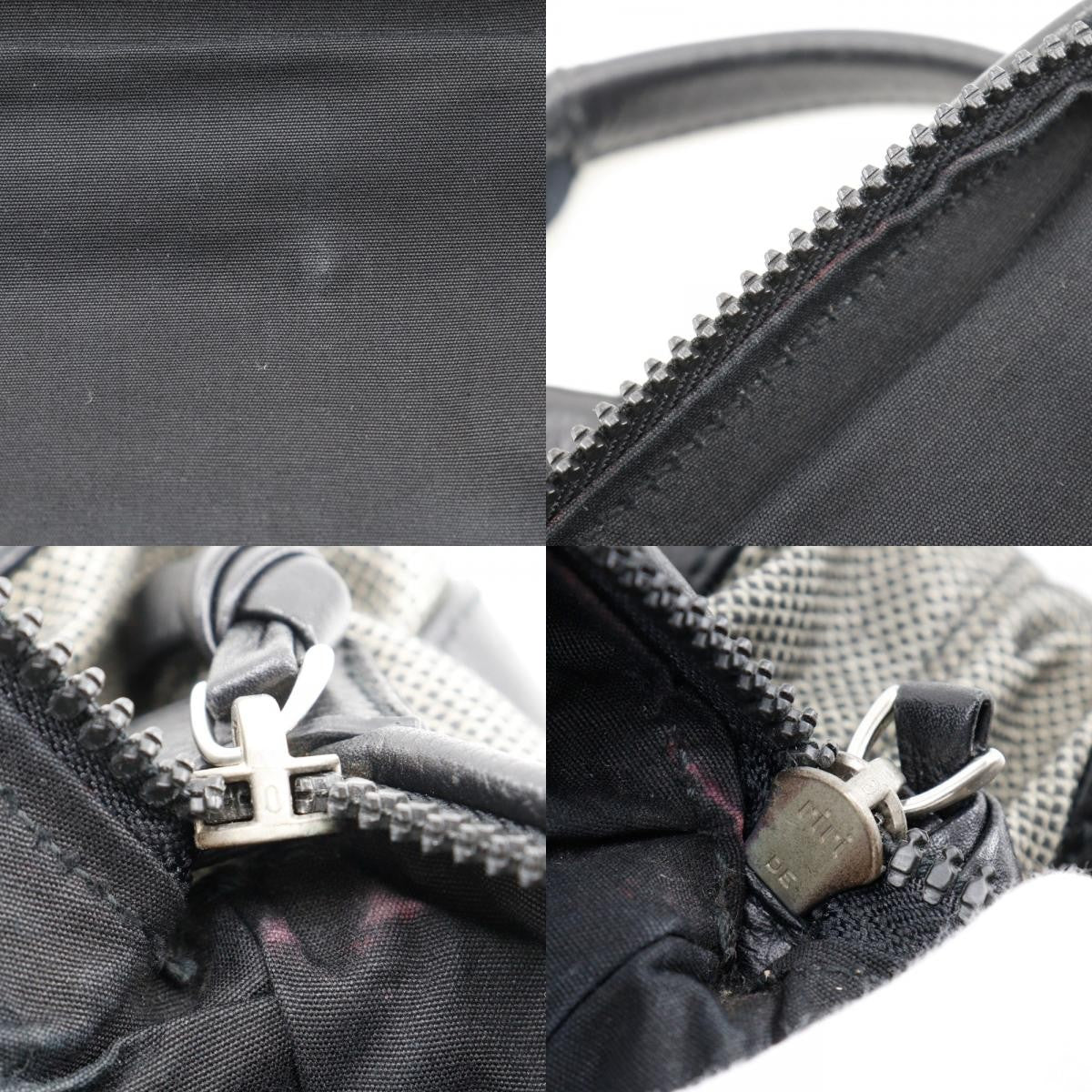 Bottega Veneta Vintage handbag Leather, GRAY, CANVAS, Handbag