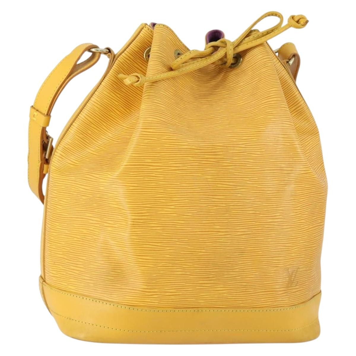 Louis Vuitton Noe Handbag Epi leather, YELLOW, LEATHER, Shoulder bag