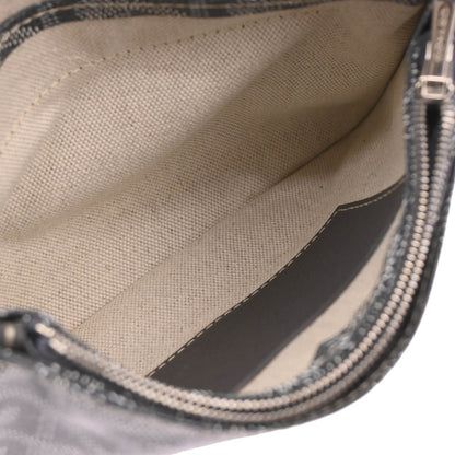 Goyard Plumet Clutch Wallet Coated Canvas, GRAY, CANVAS, Shoulder bag