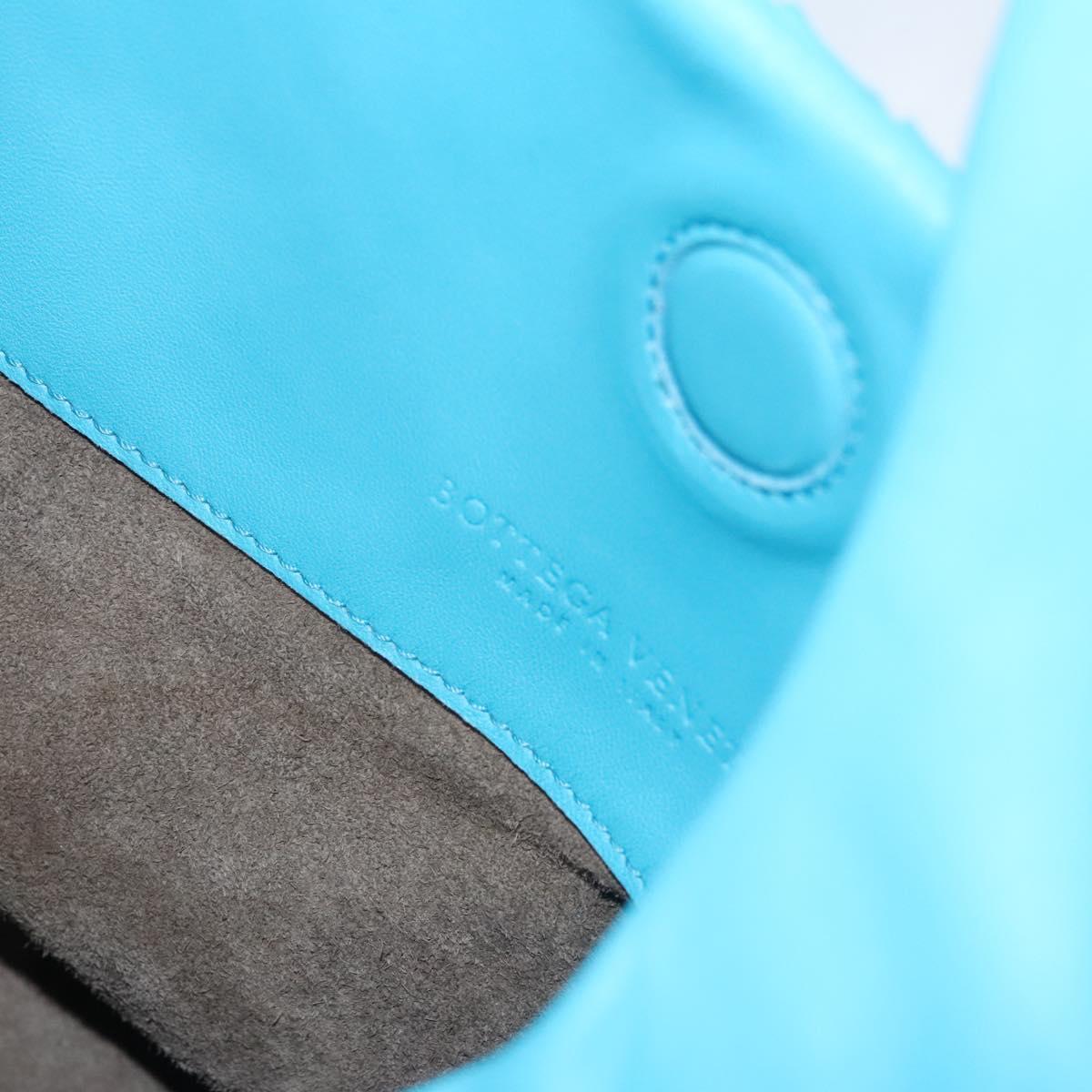 Bottega Veneta Campana Hobo Intrecciato Nappa, BLUE, LEATHER, Handbag