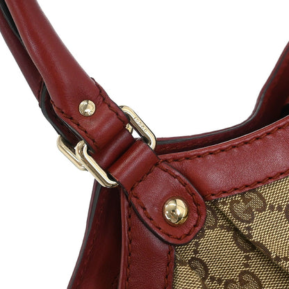 Gucci Sukey Tote GG Canvas with Leather, BROWN, CANVAS, Tote bag