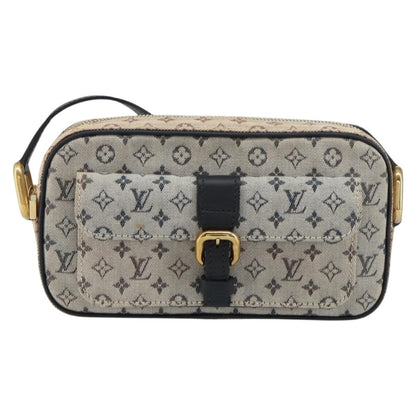 Louis Vuitton Juliette Crossbody Bag Mini Lin, BLUE, CANVAS, Shoulder bag