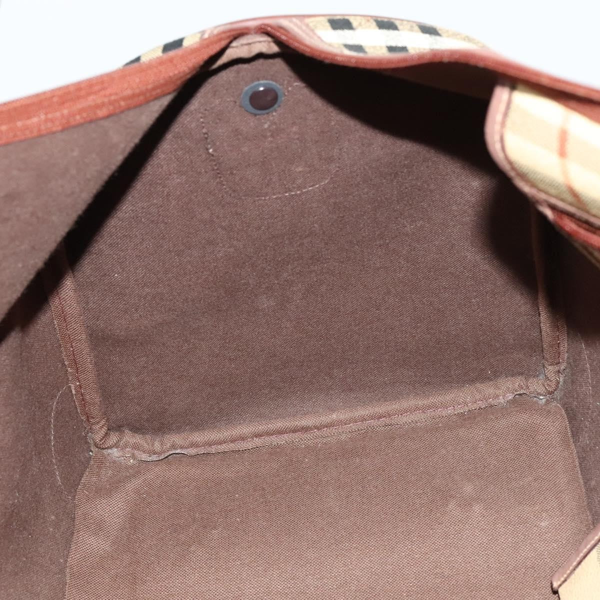 Burberry Convertible Weekend Duffle Bag Haymarket Coated Canvas, BEIGE, CANVAS, Travel bag