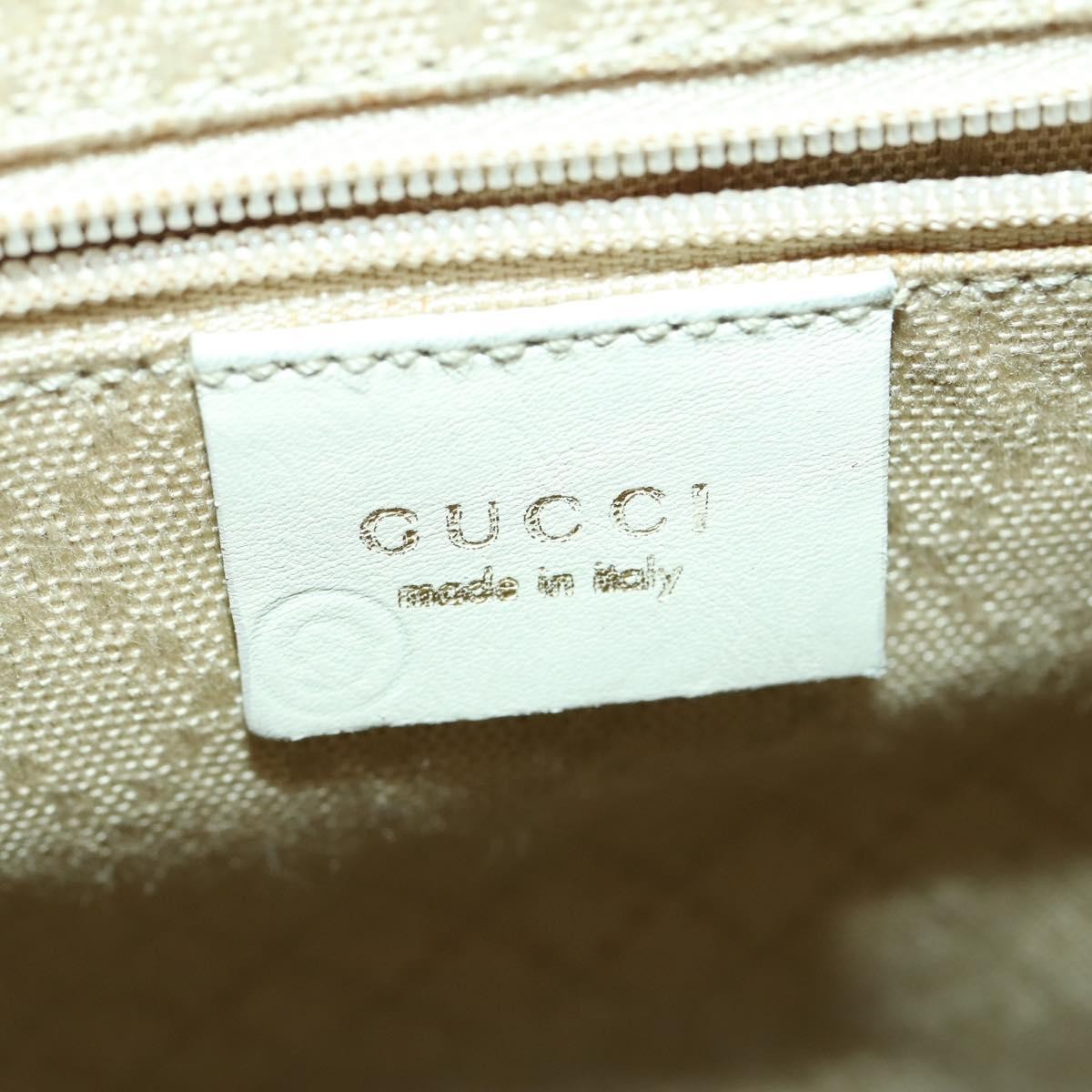Gucci Vintage Bamboo Backpack Leather, BEIGE, LEATHER, Backpack