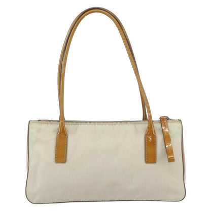 Prada Vintage Handbag Tessuto, BEIGE, NYLON, Handbag