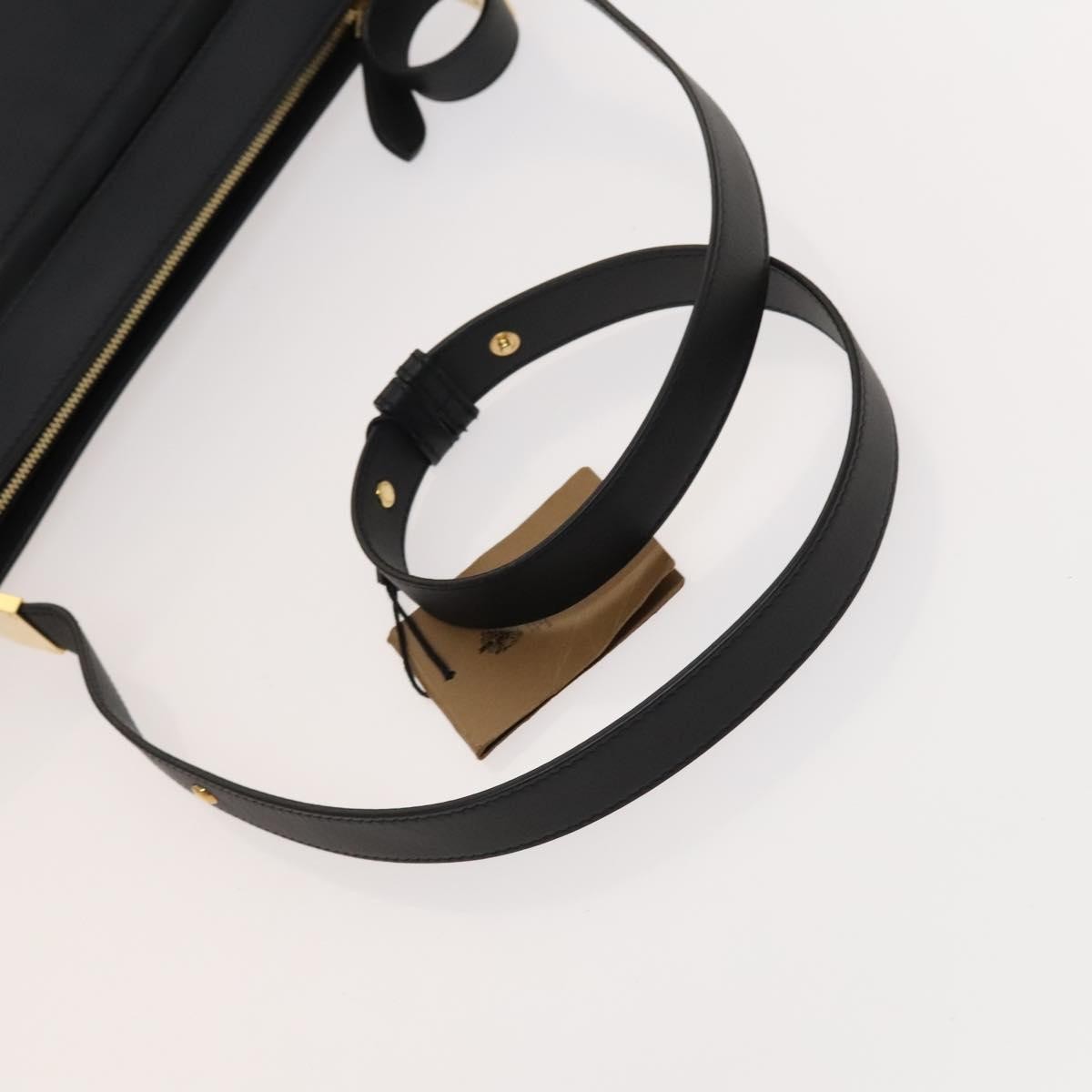 Burberry Vintage Shoulder Bag Leather, BLACK, LEATHER, Shoulder bag