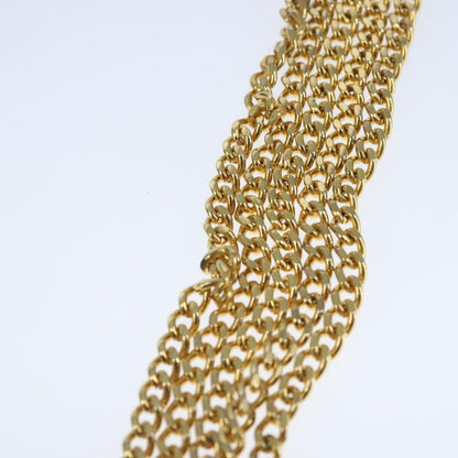 Christian Dior Vintage CD Chain Flap Shoulder Bag Leather, NAVY, LEATHER, Shoulder bag