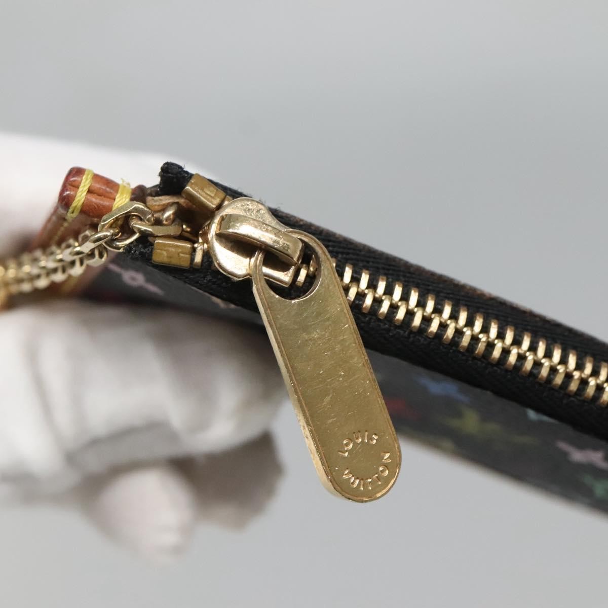 Louis Vuitton Pochette Clés Monogram Canvas, BLACK, CANVAS, Wallets