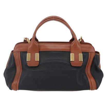 Chloe Alice Satchel Leather, BROWN, LEATHER, Handbag