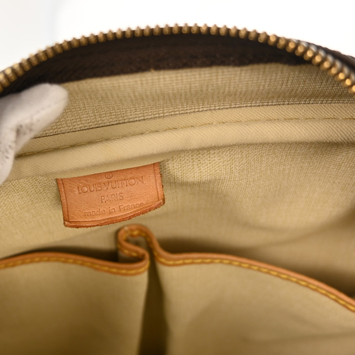 Louis Vuitton Deauville Handbag Monogram Canvas, BROWN, CANVAS, Handbag