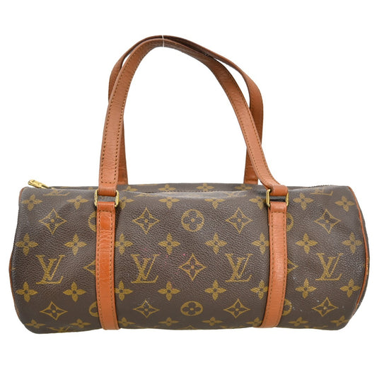 Louis Vuitton Papillon Handbag Monogram Canvas, BROWN, CANVAS, Handbag