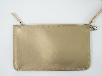 Chanel Biarritz Pocket Tote Quilted Coated Canvas, GOLD, CANVAS, Tote bag