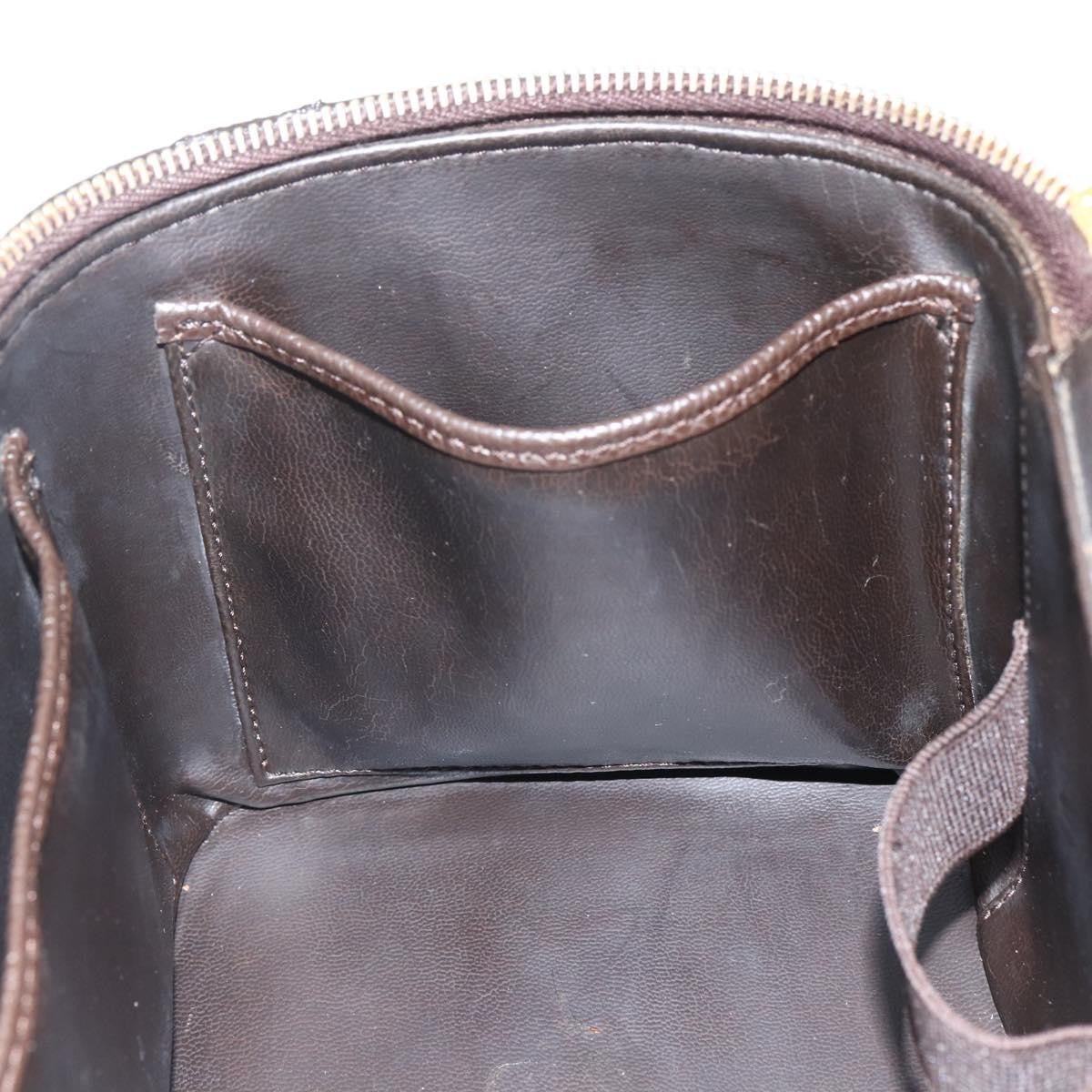 Chanel Vintage Timeless Vanity Case Caviar, BROWN, LEATHER, Handbag