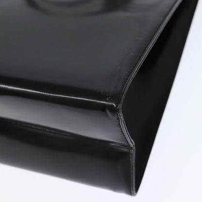 Salvatore Ferragamo Gancini handbag Patent leather, BLACK, PATENT_LEATHER, Handbag