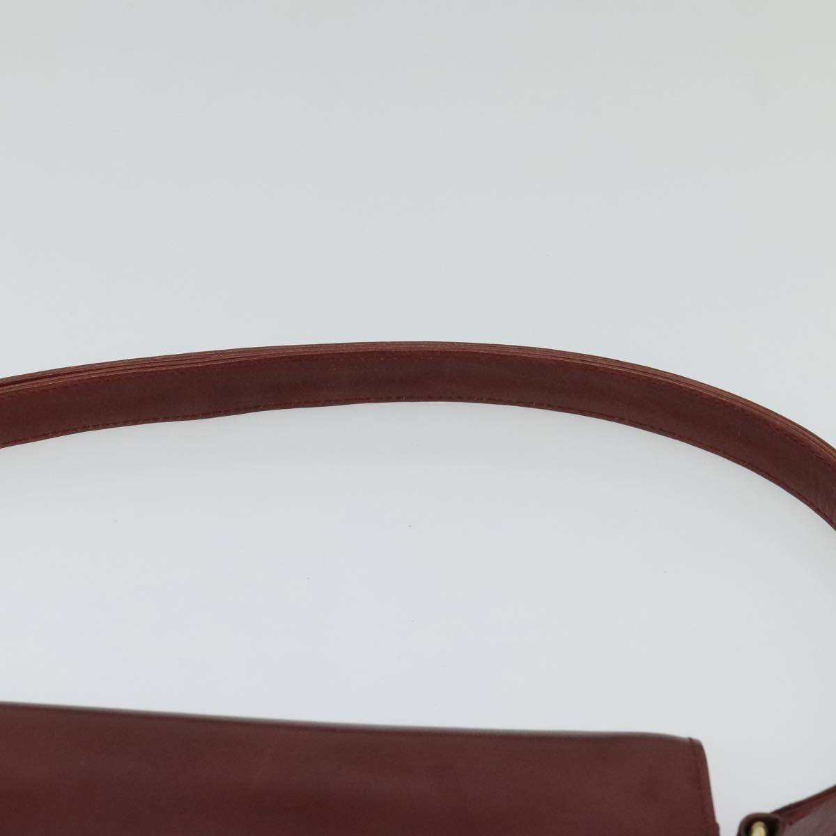 Bally Vintage Shoulder Bag Leather, BURGUNDY, LEATHER, Shoulder bag