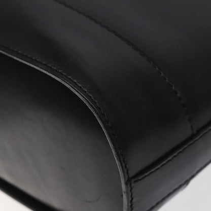 Celine Shoulder Bag Leather, BLACK, LEATHER, Shoulder bag