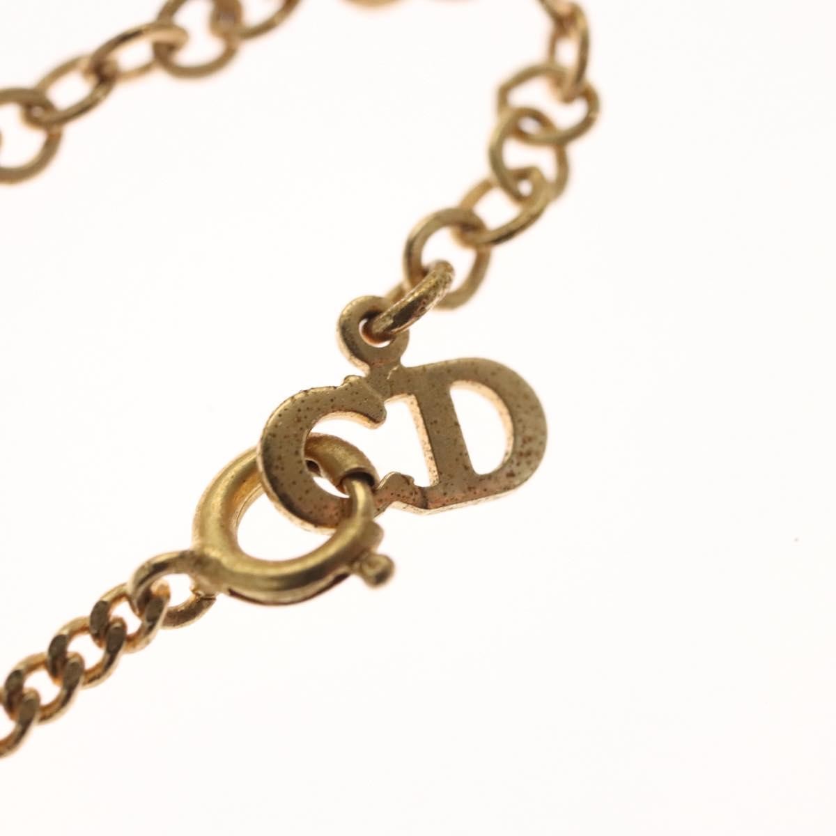 Christian Dior CD Pendant Necklace Metal, GOLD, METAL, Necklace