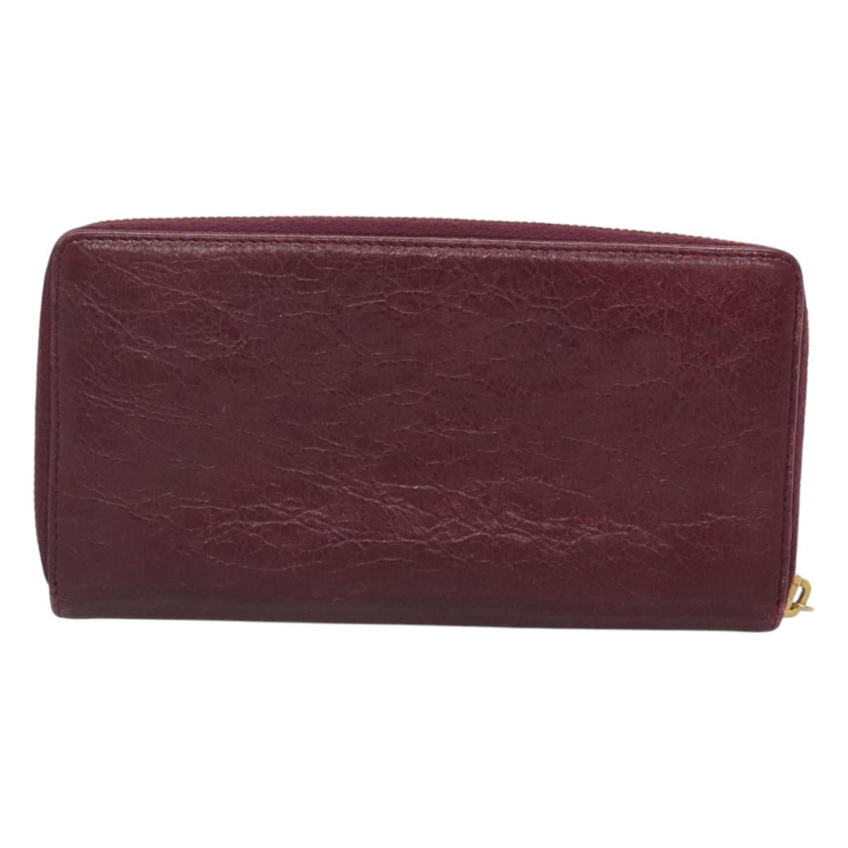 Balenciaga Classic Continental Zip Around Wallet Leather, PURPLE, LEATHER, Wallets