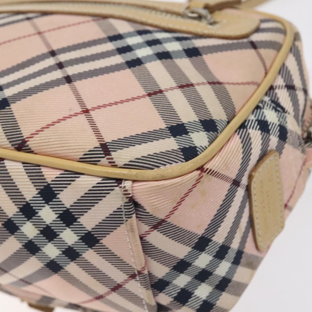 Burberry Nova Check Blue Label Nylon, PINK, NYLON, Shoulder bag