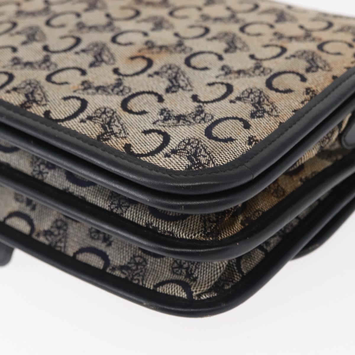 Celine C Sulky Shoulder bag Canvas, NAVY, CANVAS, Shoulder bag