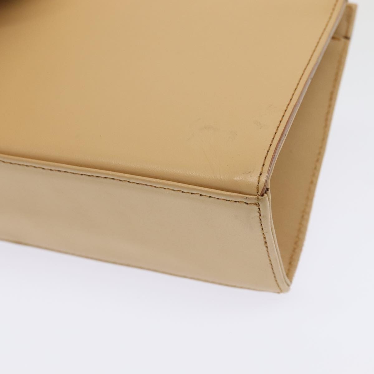 Burberry Vintage Handbag Leather, BEIGE, LEATHER, Handbag