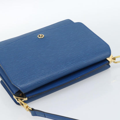 Louis Vuitton Grenelle Shoulder Bag Epi Leather, Blue, Leather, Shoulder Bag