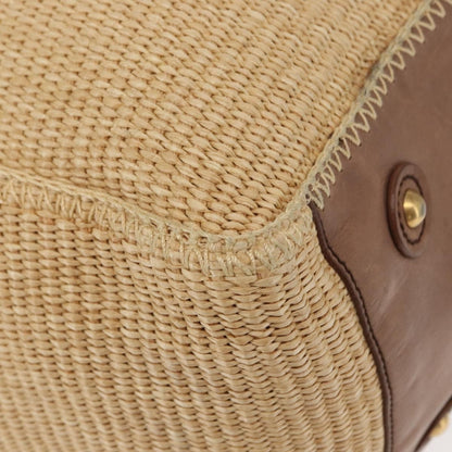 Saint Laurent Downtown Tote Raffia, BEIGE, WICKER, Tote bag