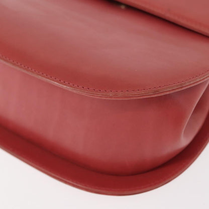 Salvatore Ferragamo Gancini Shoulder Bag Leather, PINK, LEATHER, Shoulder bag