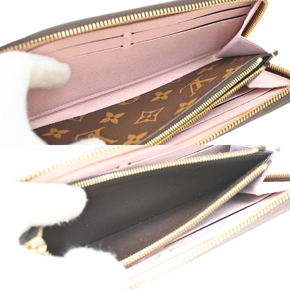 Louis Vuitton Clemence Wallet Monogram Canvas, BROWN, LEATHER, Wallets