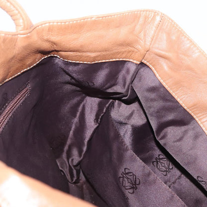Loewe Anagram Tote Leather, BROWN, LEATHER, Tote bag