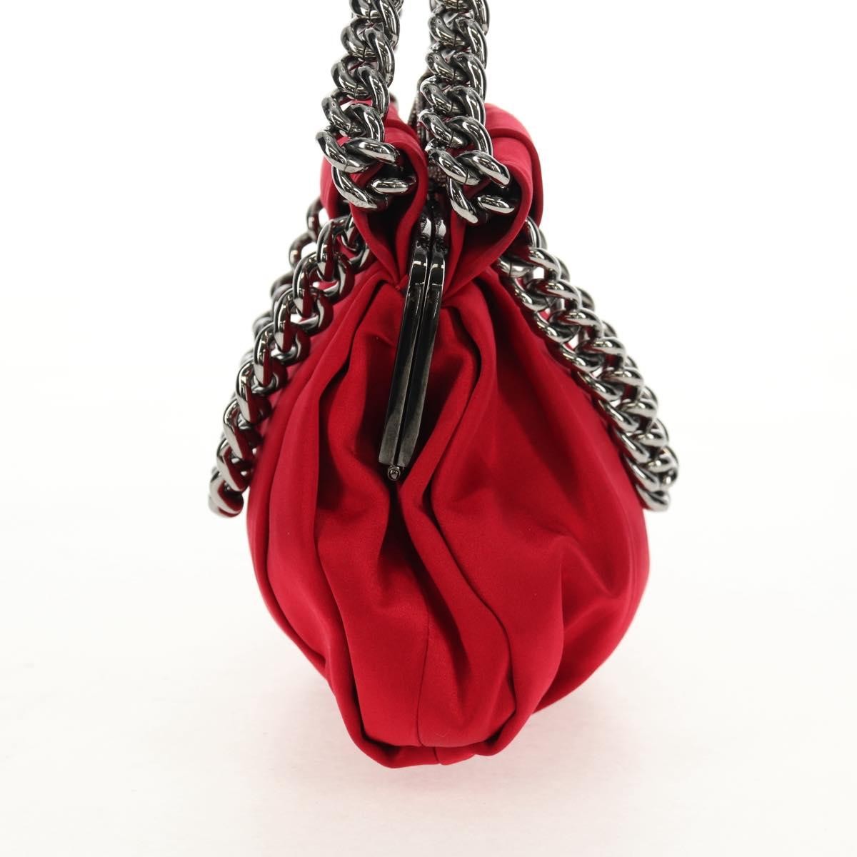 Christian Louboutin Yoyo Frame Clutch Satin, RED, SATIN, Clutche & pouche