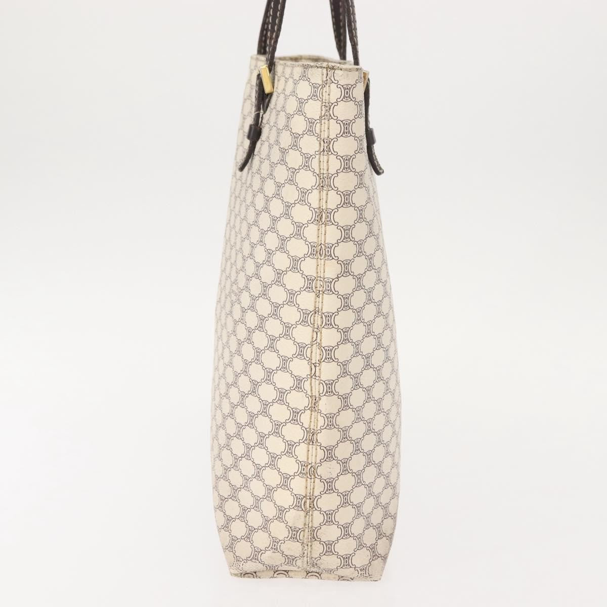 Celine Vintage Macadam Tote bag Canvas, WHITE, CANVAS, Tote bag