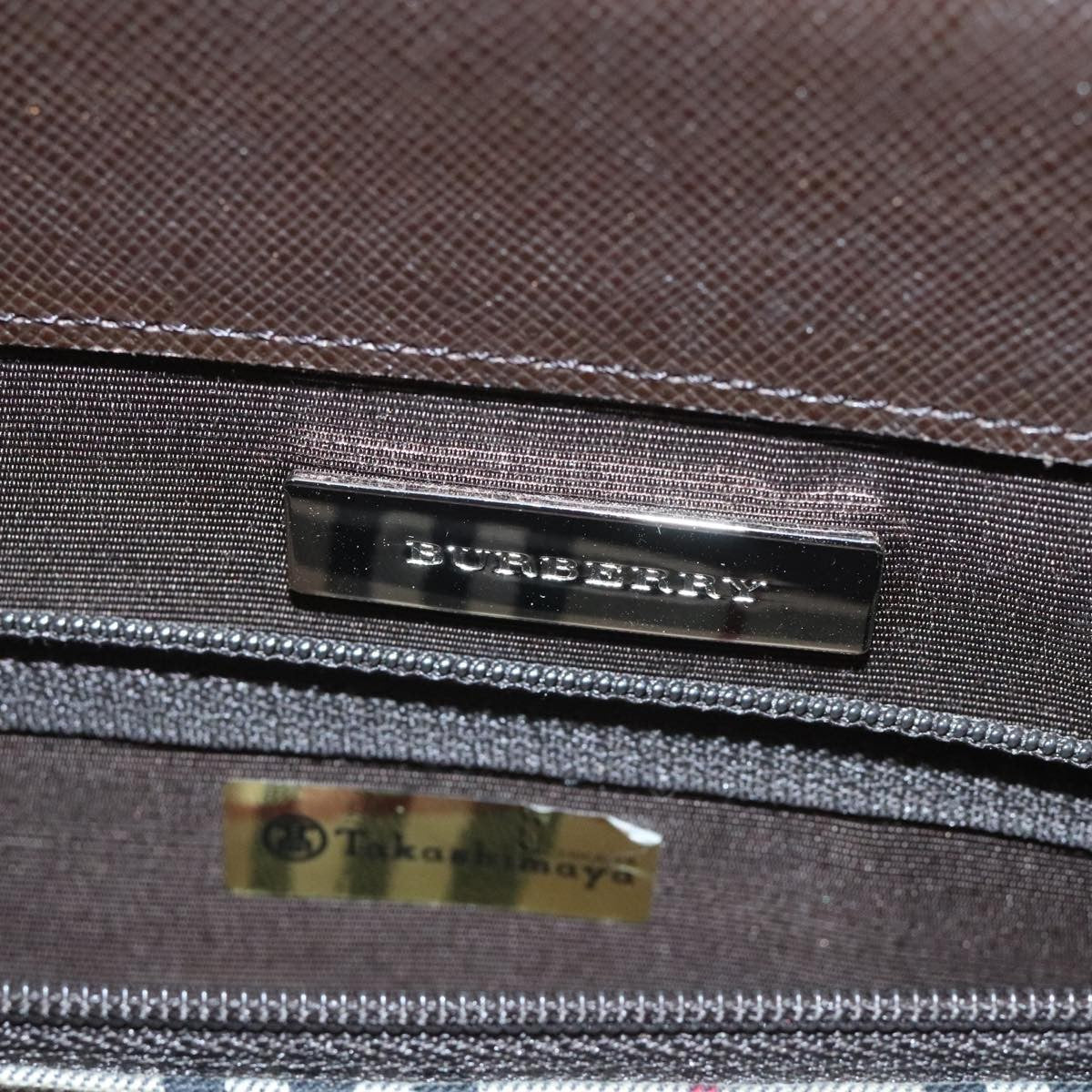Burberry Vintage Handbag Leather, BROWN, LEATHER, Handbag