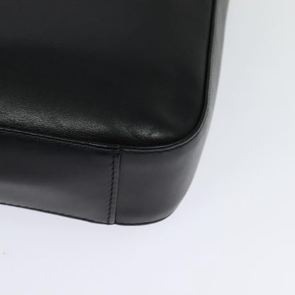 Burberry Front Pocket Flap Messenger Leather with Vintage Check Canvas, BLACK, LEATHER, Crossbody bag