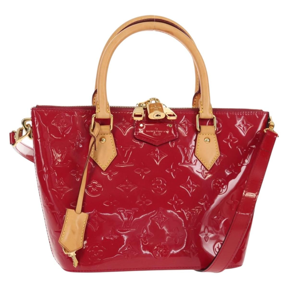 Louis Vuitton Montebello Handbag Monogram Vernis, PINK, PATENT_LEATHER, Handbag