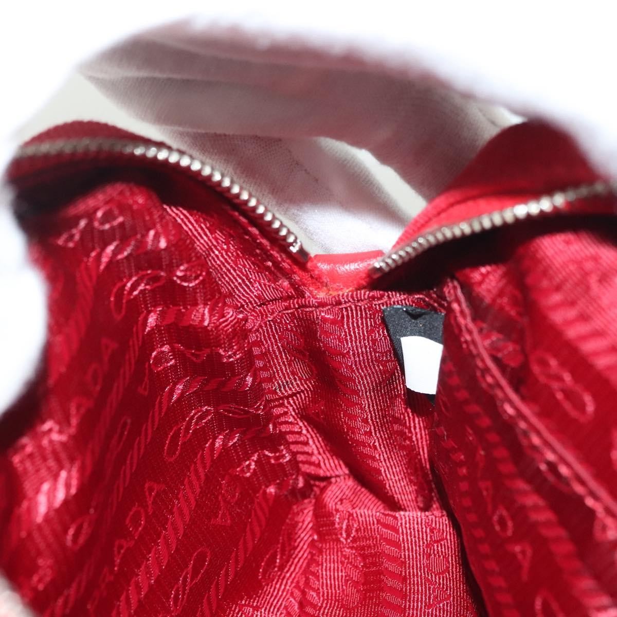 Prada Zip Around Toiletry Bag Canvas, RED, CANVAS, Clutche & pouche